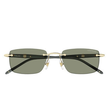 Montblanc Occhiali da Sole MB0344S 005 Oro-Verde Uomo