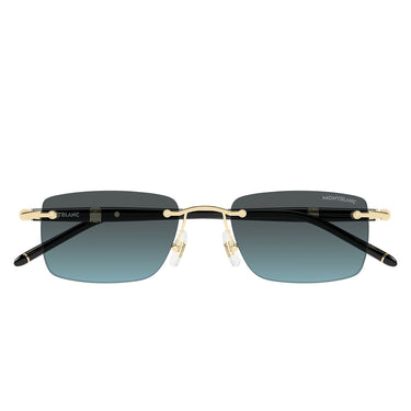 Montblanc Occhiali da Sole MB0344S 010 Oro Blu Sfumato Uomo