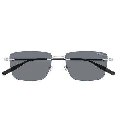 Montblanc Occhiali da Sole MB0429S 002 Argento/Grigio Uomo