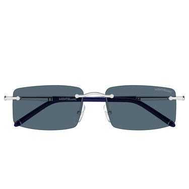 Montblanc Occhiali da Sole MB0443S 003 Argento Grigio Uomo