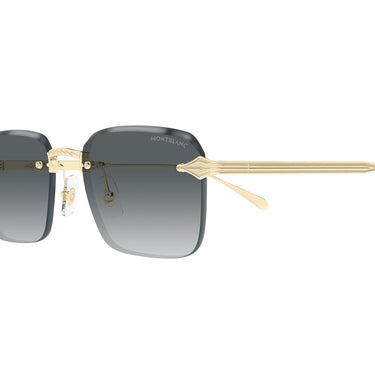 Montblanc Occhiali da Sole MB0456S 001 Oro Grigio Uomo 3