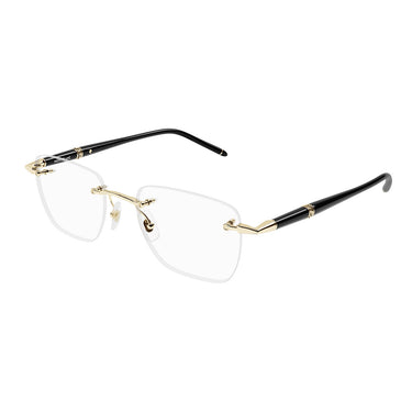Montblanc Occhiali da Vista MB0346O 001 OroNero Trasparente Uomo 2
