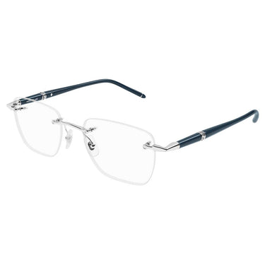 Montblanc Occhiali da Vista MB0346O 002 ArgentoBlu/Trasparente Uomo 2