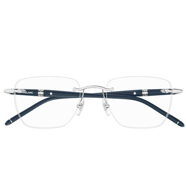 Montblanc Occhiali da Vista MB0346O 002 ArgentoBlu/Trasparente Uomo