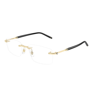 Montblanc Occhiali da Vista MB0480O 001 OroNero Trasparente Uomo 2