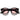 Moscot Occhiali da Sole DAHVEN Black Nero/Rosso Unisex