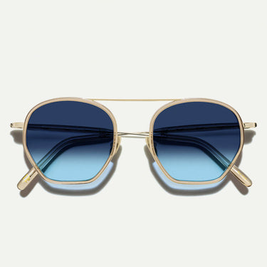 Moscot Sunglasses KUGEL Cinnamon Gold/Blue Gradient Unisex