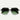 Moscot Occhiali da Sole MINGLE Silver Argento/Verde Sfumato Unisex
