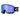 Oakley Maschera da Neve OO7120 712014 Target Line L Nero Opaco Violet Iridium 2