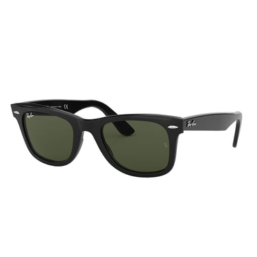 Ray-Ban Occhiali da Sole RB2140 901 Wayfarer Classic Original Nero-Verde G-15 Unisex 1
