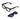 Off-White Occhiali da Vista OW9000 1045 Nero/Trasparente Con Clip Blu Unisex 2