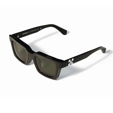 Off-White Occhiali da Vista OW9000 1055 Nero/Trasparente Con Clip Verde Unisex 2