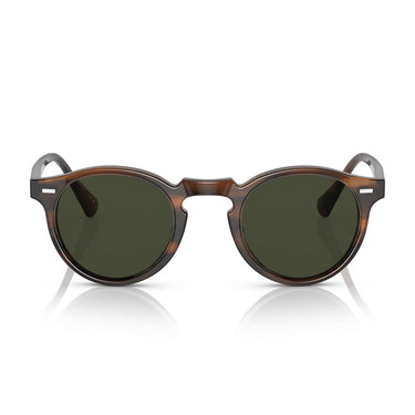 Oliver Peoples Occhiali da Sole OV5217S 1724P1 Gregory Peck Tuscany Tortoise Verde G-15 Unisex Polarizzati