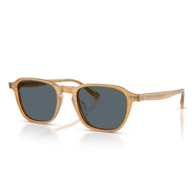 Oliver Peoples Occhiali da Sole OV5598SU 1779R5 Emryn Semi Matte Gold Wood/Blu Unisex 2