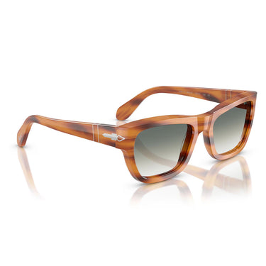 Persol Sunglasses PO0091S 960/3A Brown Striped/Green Gradient Unisex 6
