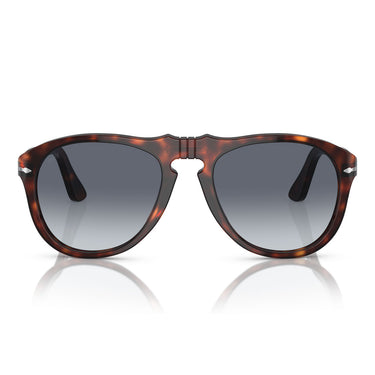 Persol Lunettes de Soleil PO0649 24/86 Havana/Bleu Dégradé Unisexe