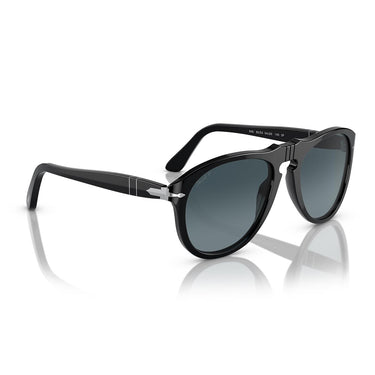 Persol Occhiali da Sole PO0649 95/S3 Nero/Blu Sfumato Unisex Polarizzati 4
