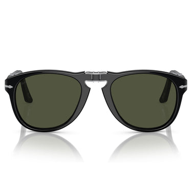 Persol Lunettes de Soleil PO0714 95-31 Pliables Noir-Vert Unisexe