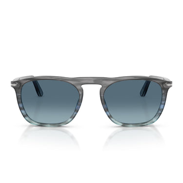 Persol Occhiali da Sole PO3391S 1205Q8 Gae Grigio Striato Blu/Azzurro Sfumato Blu Unisex