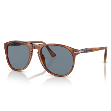 Persol Sonnenbrille PO9649S 96-56 Havana-Blau Unisex 1