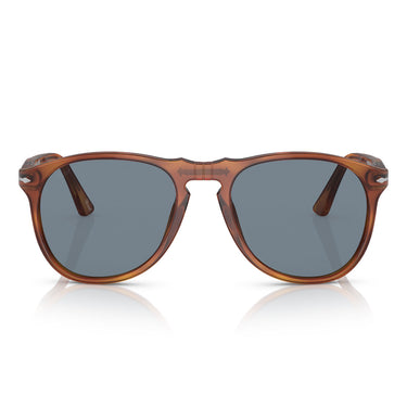 Persol Lunettes de Soleil PO9649S 96-56 Havana-Bleu Unisexe