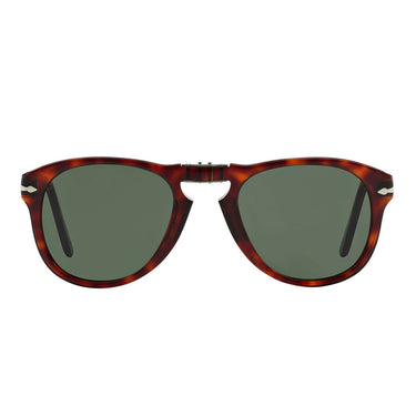 Persol Lunettes de Soleil PO0714 24/31 Pliantes Havana/Vert Unisexe