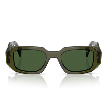 Prada Sonnenbrille PR17WS 19Z1I0 Flasche Transparent/Dunkelgrün Unisex