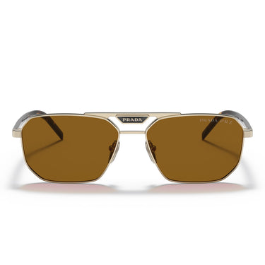 Prada Sonnenbrille PR58YS ZVN5Y1 Gold-Braun Unisex Polarisiert