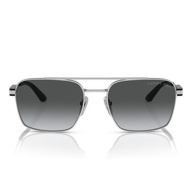 Prada Sonnenbrille PR67ZS 1BC5W1 Silber/Grau Verlauf Unisex Polarisiert
