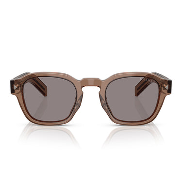 Prada Occhiali da Sole PRA16S 28I03D Argilla Trasparente Grigio Unisex