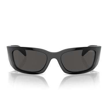 Prada Occhiali da Sole PRA19S 1AB5S0 Nero/Grigio Scuro Uomo