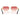Prada Sonnenbrille PRA51S 5AK40C Gold-Rot Verblasst Unisex 3