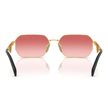 Prada Sonnenbrille PRA51S 5AK40C Gold-Rot Verblasst Unisex 3