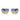 Prada Sonnenbrille PRA53S 27506Z Matt Silber/Dunkelblau Gelb Herren