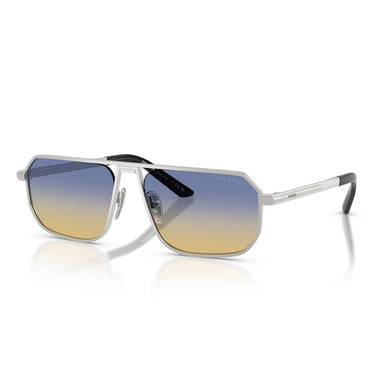 Prada Sonnenbrille PRA53S 27506Z Matt Silber/Dunkelblau Gelb Herren 2