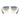 Prada Sonnenbrille PRA53S 27506Z Matt Silber/Dunkelblau Gelb Herren 4