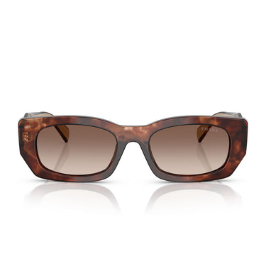 Prada Occhiali da Sole PRB05S 00K10S Caramello Tartarugato Marrone Sfumato Donna