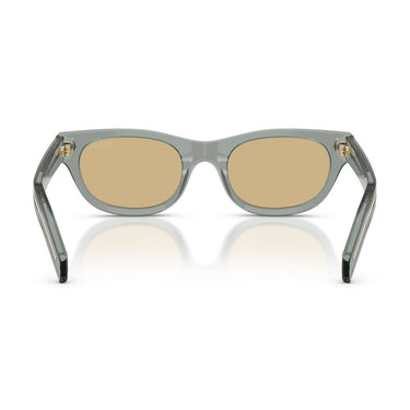 Prada Occhiali da Sole PRC09S 21J70R Nebbia Trasparente/Marrone Chiaro Unisex