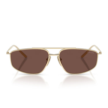Prada Sonnenbrille PRC51S ZVN80T Blassgold Schokolade Schwarz Damen