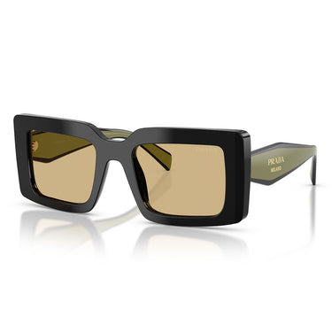 Prada Occhiali da Sole PRD01S 03K10R Nero Giallo Donna 2