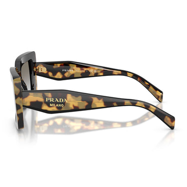 Prada Occhiali da Sole PRD01S 0CD80L Nero Tartarugato Grigio Sfumato Donna 3