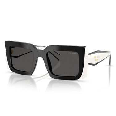 Prada Occhiali da Sole PRD01S 20G08Z Nero Bianco Grigio Scuro Donna 2