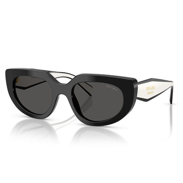 Prada Occhiali da Sole PRD02S 20G08Z Nero Bianco Grigio Scuro Donna 2