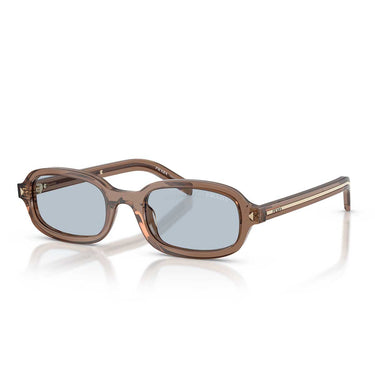 Prada Occhiali da Sole PRD06S 28I30W Argilla Trasparente/Blu Grigio Donna 1