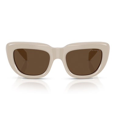 Prada Occhiali da Sole PRD07S 23O9L1 Beige Crema/Marrone Scuro Donna