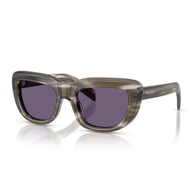 Prada Occhiali da Sole PRD07S 26O70W Ebano Striato/Viola Donna