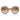 Prada Occhiali da Sole PRD08SU 25P21C Beige Striato/Marrone Sfumato Giallo Donna