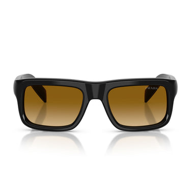 Prada Occhiali da Sole PRD11S 16K10X Nero Giallo Sfumato Marrone Chiaro Uomo