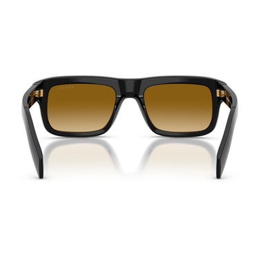 Prada Occhiali da Sole PRD11S 16K10X Nero Giallo Sfumato Marrone Chiaro Uomo 4