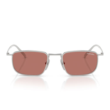 Prada Occhiali da Sole PRD52S 1BC80W Argento Bordeaux Uomo